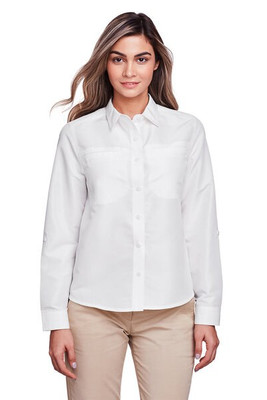 Harriton M580LW - Ladies Key West Long-Sleeve Performance Staff Shirt