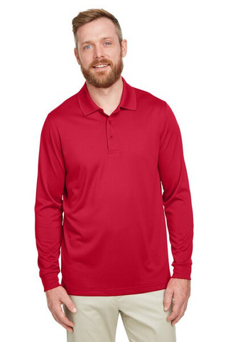 Harriton M348L - Mens Advantage Snag Protection Plus IL Long Sleeve Polo