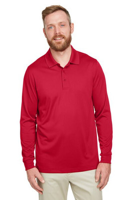 Harriton M348LT - Polo de Manga Larga para Hombre con Protección UV