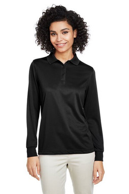 Harriton M348LW - Ladies Advantage Snag Protection Plus IL Long Sleeve Polo