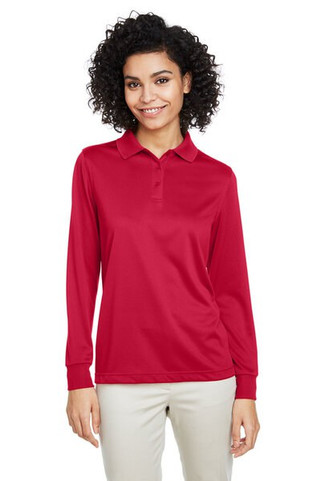 Harriton M348LW - Ladies Advantage Snag Protection Plus IL Long Sleeve Polo