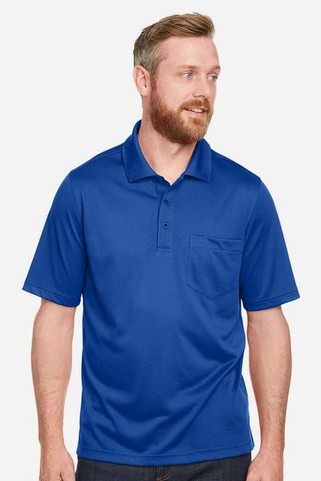 Harriton M348P - Mens Advantage Snag Protection Plus IL Pocket Polo