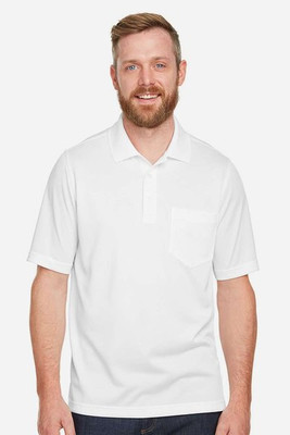 Harriton M348P - Men's Advantage Snag Protection Plus IL Pocket Polo