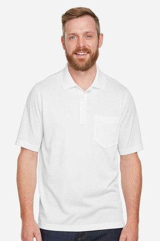 Harriton M348P - Mens Advantage Snag Protection Plus IL Pocket Polo
