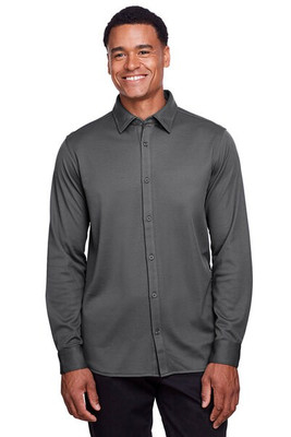 Devon & Jones DG20Z - Men's CrownLux Performance Plaited Button-Down Shirt