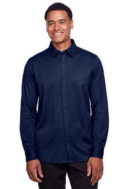 Devon & Jones DG20Z - Mens CrownLux Performance Plaited Button-Down Shirt