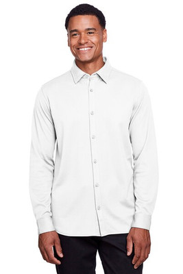 Devon & Jones DG20Z - Men's CrownLux Performance Plaited Button-Down Shirt