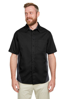Harriton M586T - Men's Tall Flash IL Colorblock Short Sleeve Shirt