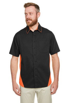 Harriton M586T - Men's Tall Flash IL Colorblock Short Sleeve Shirt