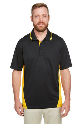 Harriton M386 - Men's Flash Snag Protection Plus IL Colorblock Polo
