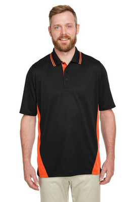 Harriton M386 - Men's Flash Snag Protection Plus IL Colorblock Polo
