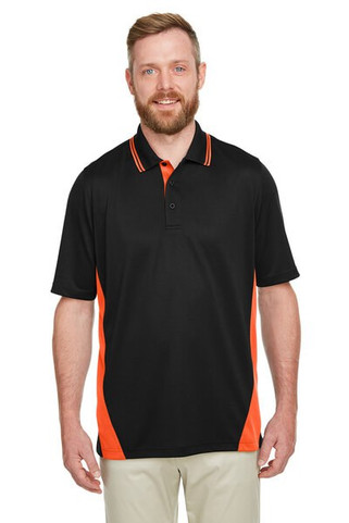 Harriton M386 - Mens Flash Snag Protection Plus IL Colorblock Polo