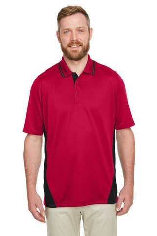 Harriton M386 - Mens Flash Snag Protection Plus IL Colorblock Polo