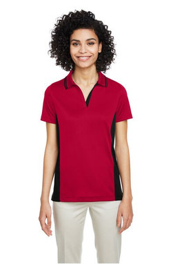 Harriton M386W - Ladies Flash Snag Protection Plus IL Colorblock Polo