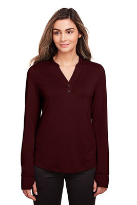 North End NE400W - Ladies Jaq Snap-Up Stretch Performance Pullover