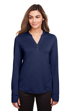 North End NE400W - Ladies Jaq Snap-Up Stretch Performance Pullover
