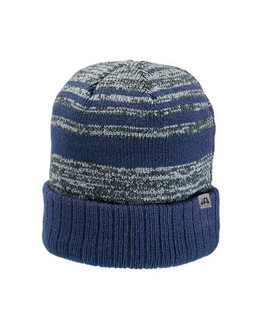 Top Of The World TW5000 - Stylish Acrylic Knit Cap with Grey & Black Stripes
