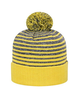 Top Of The World TW5001 - Gorro de Punto con Pompon a Rayas para Adultos