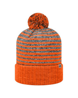 Top Of The World TW5001 - Stylish Two-Tone Pom Knit Cap for Adults