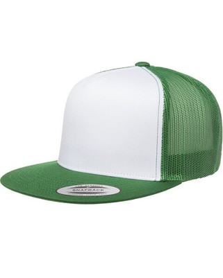 Yupoong 6006W - Adult Classic Trucker with White Front Panel Cap
