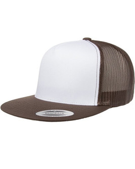 Yupoong 6006W - Adult Classic Trucker with White Front Panel Cap