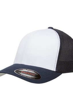 Yupoong 6511W - Flexfit Trucker Mesh with White Front Panels Cap