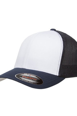 Yupoong 6511W - Flexfit Trucker Mesh with White Front Panels Cap