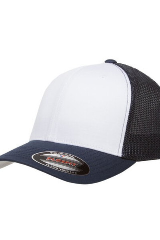 Yupoong 6511W - Flexfit Trucker Mesh with White Front Panels Cap