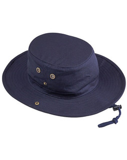 Big Accessories HCO - Versatile Adventure Canvas Hat with Chin Strap