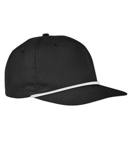 Big Accessories BA671 - Classic 5-Panel Golf Cap with Mesh and Rope Detail