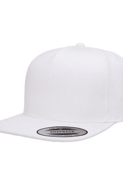 Yupoong YP5089 - Adult 5-Panel Structured Flat Visor Classic Snapback Cap