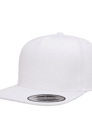 Yupoong YP5089 - Adult 5-Panel Structured Flat Visor Classic Snapback Cap