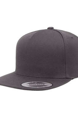 Yupoong YP5089 - Adult 5-Panel Structured Flat Visor Classic Snapback Cap