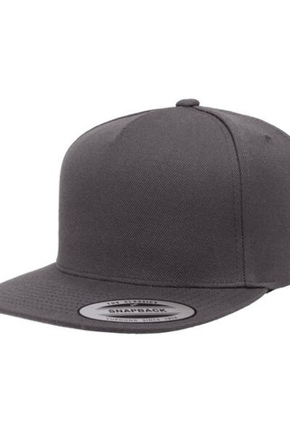 Yupoong YP5089 - Adult 5-Panel Structured Flat Visor Classic Snapback Cap