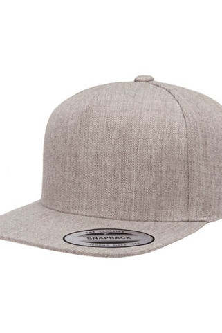 Yupoong YP5089 - Adult 5-Panel Structured Flat Visor Classic Snapback Cap