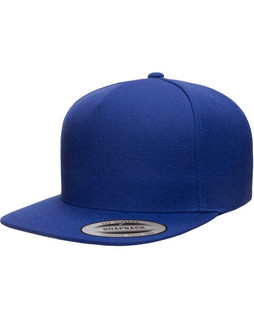 Yupoong YP5089 - Adult 5-Panel Structured Flat Visor Classic Snapback Cap
