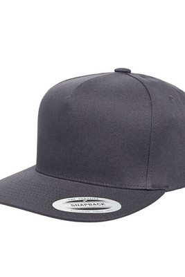 Yupoong Y6007 - Adult 5-Panel Cotton Twill Snapback Cap