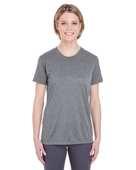UltraClub 8619L - Ladies  Cool & Dry Heathered Performance T-Shirt