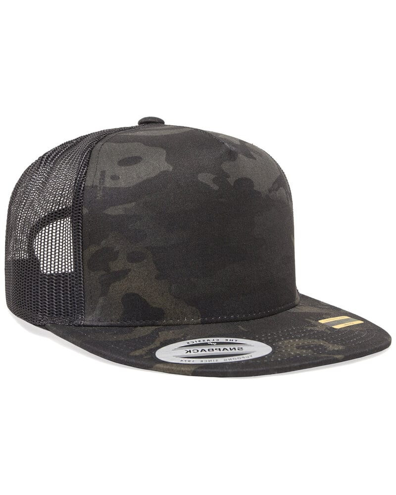 Multicam Panama Hat with Chin Strap and Anti-Mosquito Net