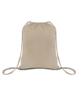 OAD OAD101 - Eco-Friendly Cotton Canvas Drawstring Backpack