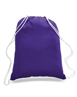 OAD OAD101 - Eco-Friendly Cotton Canvas Drawstring Backpack