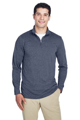 UltraClub 8618 - Men's Cool & Dry Heathered Performance Quarter-Zip
