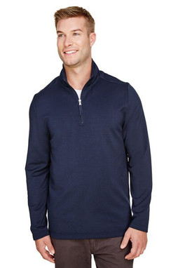 UltraClub UC792 - Mens Coastal Pique Fleece Quarter-Zip