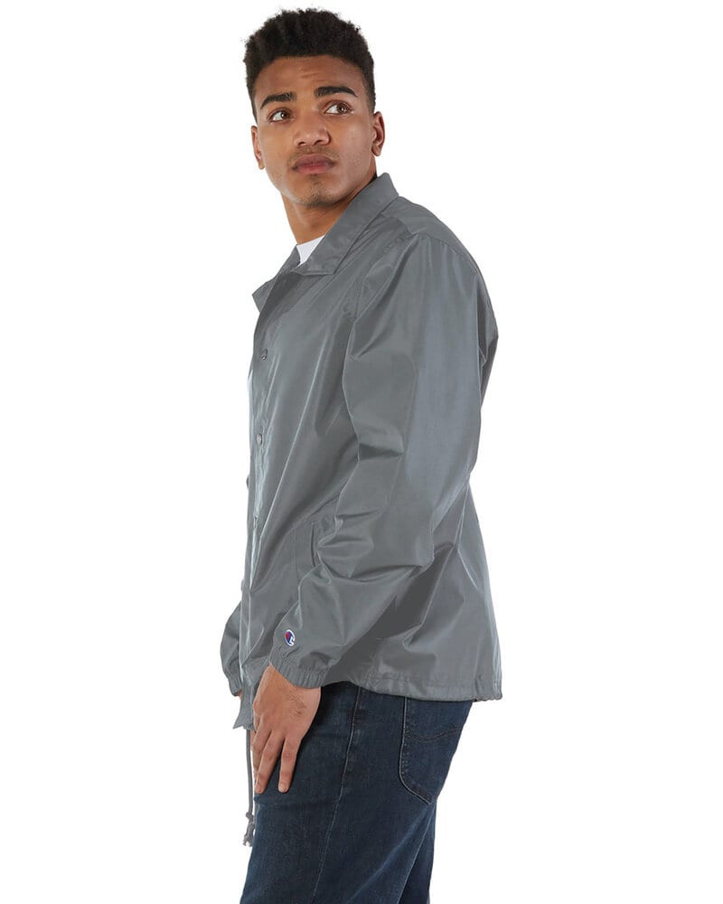 Champion CO126 - Men's Coach's Jacket - Graphite | Wordans USA