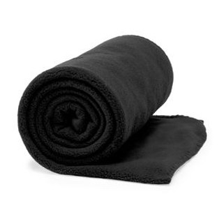 LAMBERT 180 gsm plain fleece blanket with anti-pilling treatment on one side - EgotierPro BK5621
