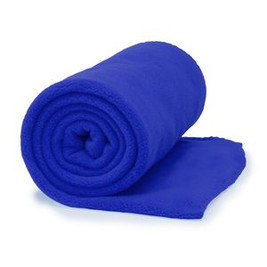 LAMBERT 180 gsm plain fleece blanket with anti-pilling treatment on one side - EgotierPro BK5621