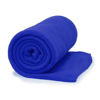 LAMBERT 180 gsm plain fleece blanket with anti-pilling treatment on one side - EgotierPro BK5621