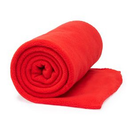 LAMBERT 180 gsm plain fleece blanket with anti-pilling treatment on one side - EgotierPro BK5621