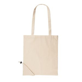 FOLDABLE DUNE Foldable shopping bag made of 100% 105 gsm cotton - EgotierPro BO7525
