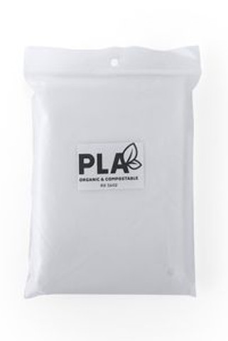 Stamina CB5602 - PLA VOSTOK Compostable transparent rain poncho